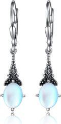 wholesale Sterling Silver Austrian Crystal Vintage Drop Dangle Leverback Earrings-0-11