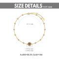wholesale 14k Gold Bracelet With Sunflower Charm And Beads-0-4