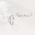 wholesale 925 Sterling Silver Blue Larimar Huggie Hoop Earrings Wholesale with Intricate Design-0-7