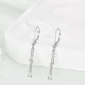 wholesale 925 Sterling Silver Clarinet Drop Earrings For Women Music Lovers Gift-0-1