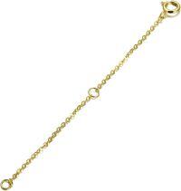 wholesale 14k Solid Gold 3-inch Chain Extender Delicate Durable Adjustable Gold Chain Extension for Necklaces and Bracelets-gold necklace chain extender