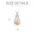 wholesale 925 Sterling Silver 3D Rose Gold Plated Fox Pendant Necklace Wholesale for Men & Women-0-3