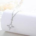 wholesale 925 Sterling Silver Opal Star Pendant Necklace for Women Girls -0-1