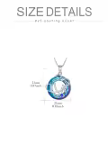 TOUPOP Sterling Silver & Stone Stethoscope Caduceus Angel Pendant Necklace-0-3