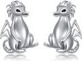 wholesale 925 Sterling Silver Dragon Stud Earrings - Halloween  Ideas-0-0