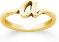wholesale Gold 925 Sterling Silver Plated Initial Letter Adjustable Rings for Women Gifts-0-3