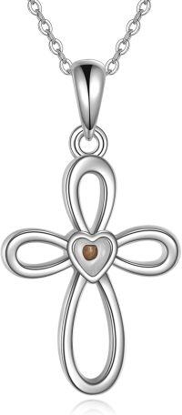 wholesale  925 Sterling Silver Celtic Cross Necklace for Ashes – Hypoallergenic Memorial Jewelry Gift for Women, Mom, Wife, Sister, Grandma-Mustard Seed Cross