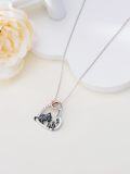 wholesale Sterling Silver Necklace for Mom Mama Bear Dino Cat Bird Chicken with 1 5 Cubs Jewelry-0-12