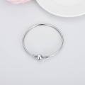 wholesale 925 Sterling Silver Elegant Bangle With Smooth Finish And Minimalist Design-0-1