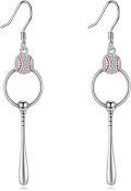 wholesale 925 Sterling Silver Baseball Sports Dangle Earrings for Women Gift Ideas-0-0