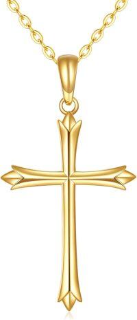 wholesale 14K Gold Celtic Knot Cross Infinity Love Heart Pendant Necklace-Gold