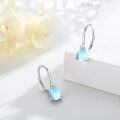 wholesale 925 Sterling Silver Teardrop Opalite Drop Dangle Earrings for Women Minimalist Fashion  Ideas-0-3