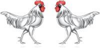 wholesale 925 Sterling Silver Rooster Stud Earrings - Hypoallergenic  for Women-Rooster