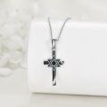 wholesale 925 Sterling Silver Star of David Key Pendant Necklace for Men Women Jewish Gift-0-3