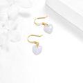 wholesale 14K Gold White Opal Drop Earrings, 26mm Dangle Earrings for Women, Hypoallergenic Nickel-Free Jewelry, Gift for Mother Wedding Anniversary Birthday-0-3