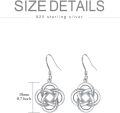 wholesale 925 Sterling Silver Celtic Knot Drop Earrings - Irish s for Women-0-3