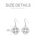 wholesale 925 Sterling Silver Celtic Knot Drop Earrings Wholesale - Irish s for Women-0-3