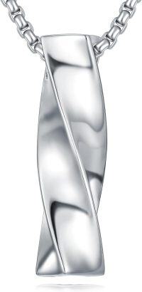 wholesale Sterling Silver Abalone Shell Cremation Jewelry Urn Necklace-Twist-Twist-Customized