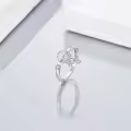 TOUPOP Sterling Silver Cute Animals Adjustable Open Rings Gifts-0-2
