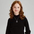 TOUPOP Sterling Silver Heart Pendant Necklace with Stone-0-2