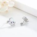 wholesale 925 Sterling Silver Opal Octopus Stud Earrings - Hypoallergenic  for Women-0-1