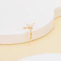 wholesale 14K Gold Stone Daisy Butterfly Nose Ring Stud 20G Women s Jewelry Gift-0-3