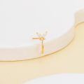 wholesale 14k Gold Flower Earring Wholesale With Cubic Zirconia-0-3