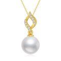 wholesale 14K Gold Freshwater Pearl Pendant Necklace for Women Gifts for Wife Girlfriend Mom-0-0