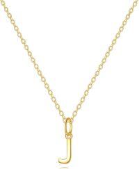 wholesale 14K Gold Letter Pendant Necklace 18 -J-Initial Necklace