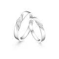 TOUPOP 10k 14k 18k Gold Moissanite Couples Wedding Band Sets-0-0