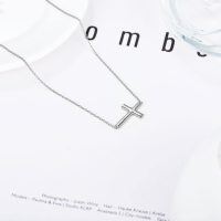 wholesale 14k Cross Pendant Necklace-14+2 Inch White Gold