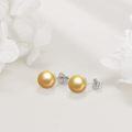wholesale Sterling Silver 8mm Pearl Stud Earrings Jewelry Gifts for Women-0-8
