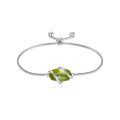 wholesale 925 Sterling Silver Abalone Shell Square Charm Adjustable Bolo Bracelet for Women-0-66