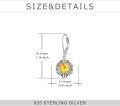 wholesale Sterling Silver Gemstone Leverback Dangle Drop Filigree Earrings for Women-0-29