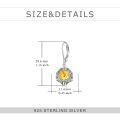 wholesale 925 Sterling Silver Earrings Wholesale With Blue Gemstone Drop-0-29