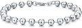 wholesale Solid silver 4mm/6mm/8mm ball bead chain bracelet for men/women oxidized/shiny lobster clasp 7-9 inch-0-0