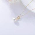 wholesale 14K Gold Freshwater Pearl Pendant Necklace for Women Gifts for Wife Girlfriend Mom-0-2