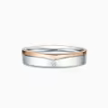 TOUPOP 14k Gold Moissanite Wedding Ring Sets For Him And Her-0-3