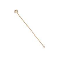 wholesale 925 Sterling Silver Plated 14k Yellow Gold 2 3 4 Necklace Chain Extender Dainty Strong Removable Jewelry Extension for Necklaces & Bracelets-3 Inches