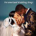 wholesale TOUPOP Personalized Moissanite Couples Rings Set 925 Sterling Silver Moissanite Twisted Two-tone Wedding Rings For For Him And Her Anniversary Rings For Couple Engagement Valentine's Day Jewelry Gifts -0-1