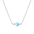 wholesale 925 Sterling Silver Larimar Bead Pendant Necklaces Wholesale for Women Mother's Day Gifts-0-0