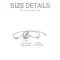 TOUPOP Sterling Silver Stone Cute Animal Anklets Beach Foot Jewelry-0-5