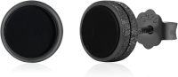 wholesale 925 Sterling Silver Black Onyx Zircon Celtic Viking Stud Earrings Hypoallergenic Punk Gothic Jewelry for Women Men-Black onyx-J-Black onyx-J