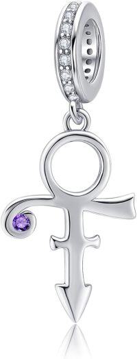 wholesale 925 Sterling Silver Prince Symbol Charm Jewelry – Hypoallergenic, Tarnish-Resistant for Necklace & Bracelet-Silver
