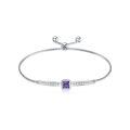 TOUPOP Sterling Silver Alexandrite Tennis Bracelet-0-0