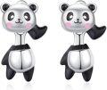 wholesale 925 Sterling Silver Panda Bear Stud Earrings for Women Girls Kids Cute Cartoon -0-1