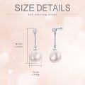 wholesale 925 Sterling Silver 925 Gold-Plated Baroque Pearl Drop Earrings with Irregular Pearls for Women-0-1