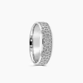 TOUPOP 14K Gold Pentagon Men's Engagement Band Ring Engraved Name Gift-0-2