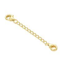 wholesale 14K Gold (Au585) Hypoallergenic Nickel-Free Jewelry Extender Chain – 1in to 6in Lengths with Lobster Clasp-Style 5-Yellow Gold