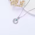 TOUPOP Sterling Silver Lily of the Valley Birth Flower Necklace-0-3